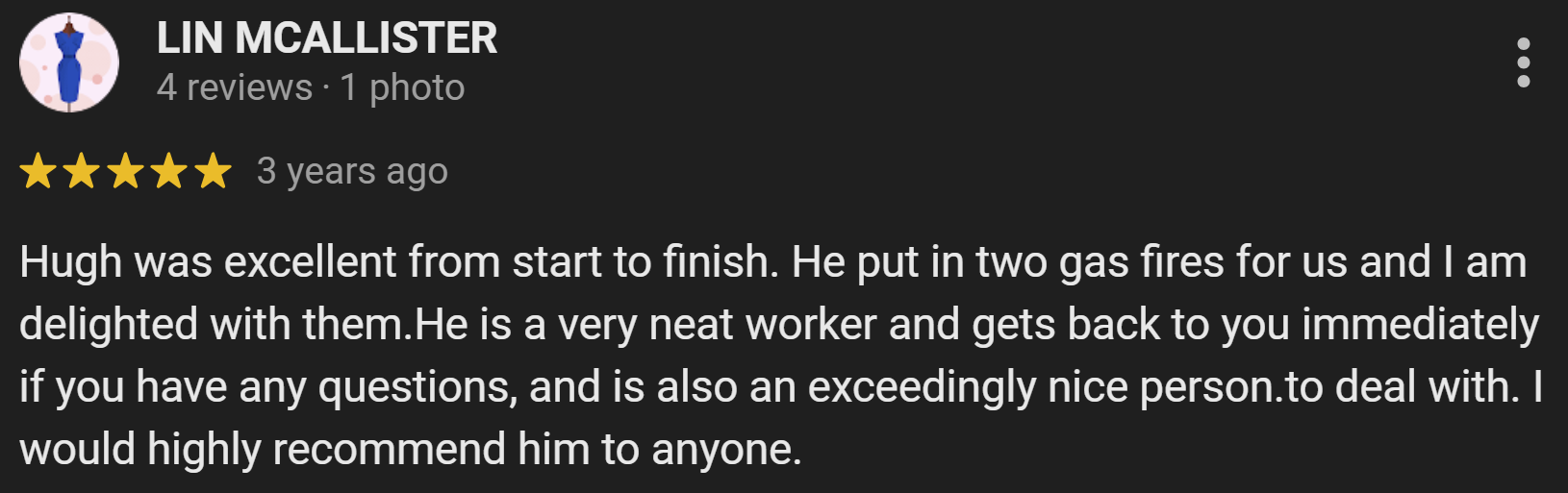 MrGasFires Google review 3